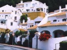 Capuchinos, San Juan de Capistrano,Nerja - View of Capuchinos apartment exactly above light brown wall (one level)
