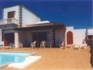 Casa Shana - The pool, patio and Canarian BBQ (far right)