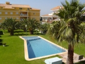 Los Frutales Alcossebre - View from apartment balcony of pool and garden area